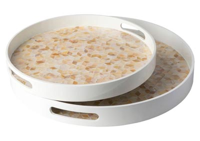 Image for Arabela White Tray Set