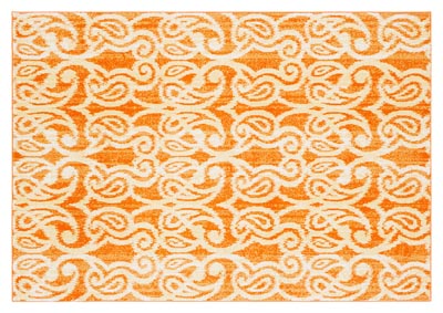 Image for Aberdine Orange Area Rug