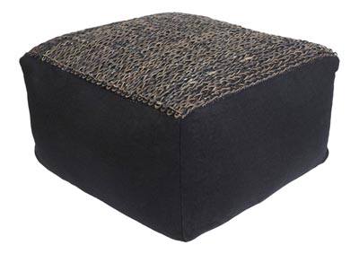 Image for Aija Black/Dark Brown Pouf