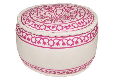 Image for Akua Bright Pink/White Pouf