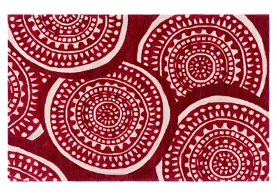 Image for Alexandra Red Area Rug