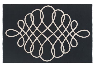 Image for Annette Black Area Rug