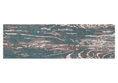 Image for Artist Studio Teal, Dark Brown, Black, Light Gray, Silver Gray Runner