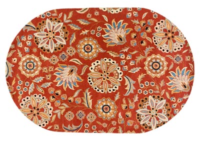 Image for Athena Orange Area Rug