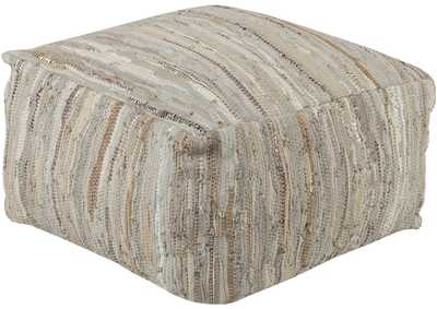 Image for Anthracite Multi-Colored Pouf