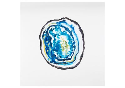 Image for Auberon Blue/white Wall Art