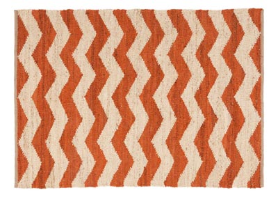 Image for Portico Orange Area Rug