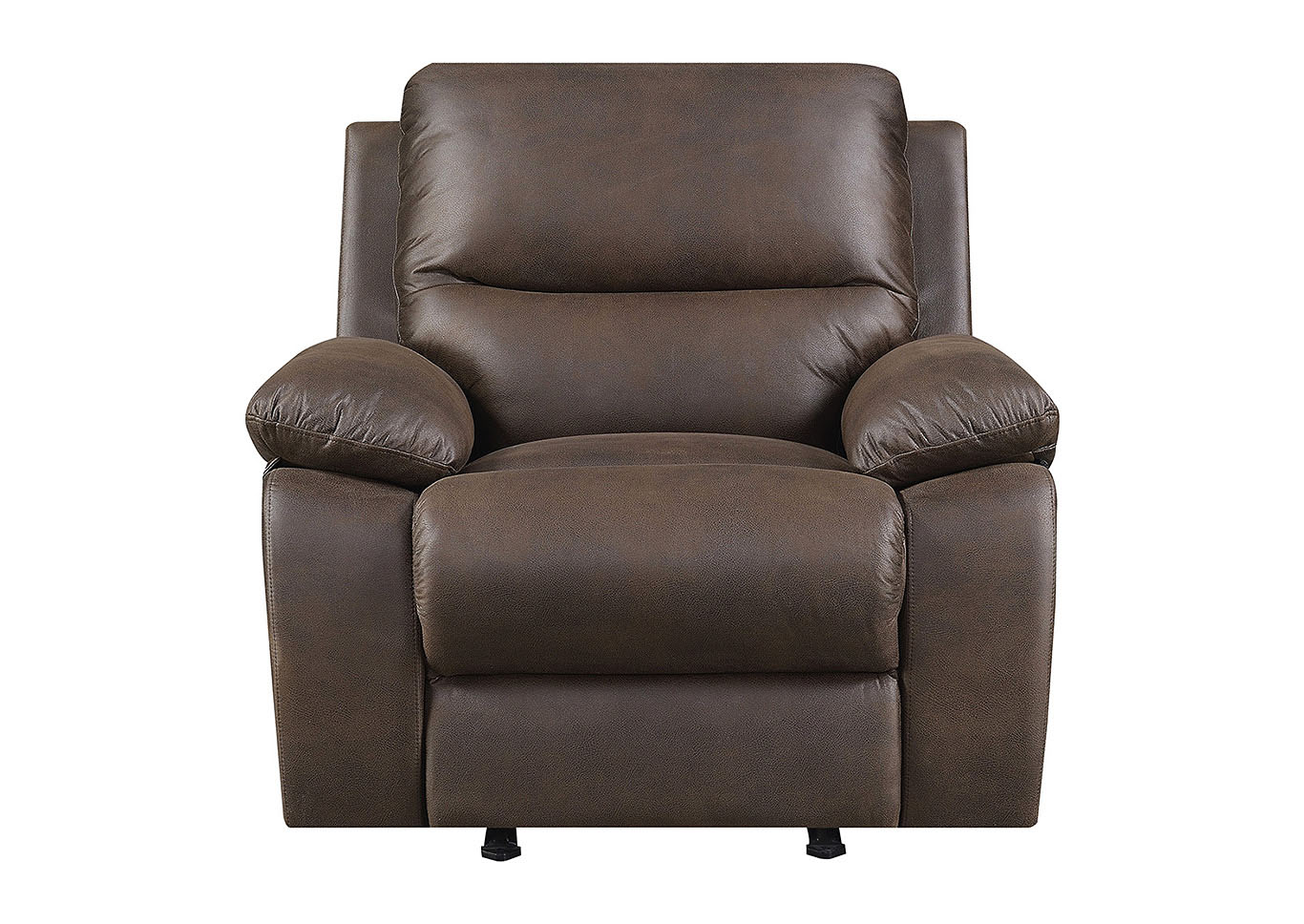 Barbara Chocolate Manual Motion Recliner,Taba Home Furnishings