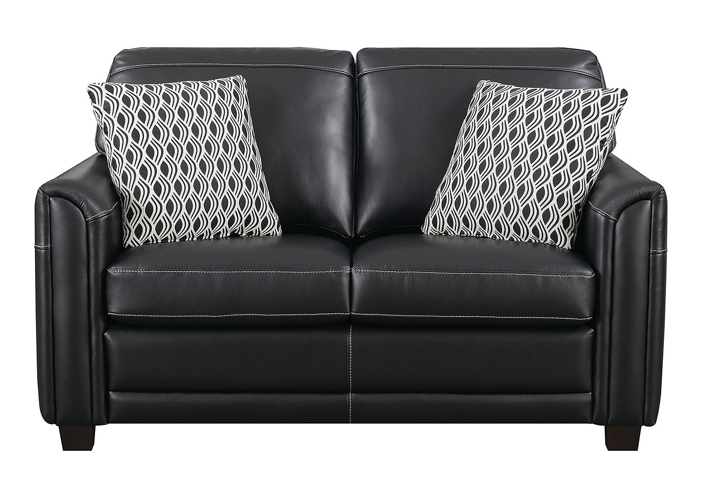 Jennifer Black Stationary Loveseat,Taba Home Furnishings