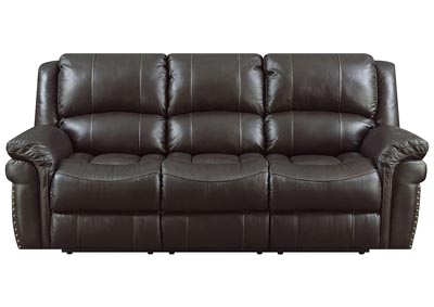 Image for Lisa Chocolate Leather Match Manual Motion Sofa