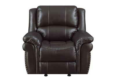 Image for Lisa Chocolate Leather Match Manual Motion Recliner