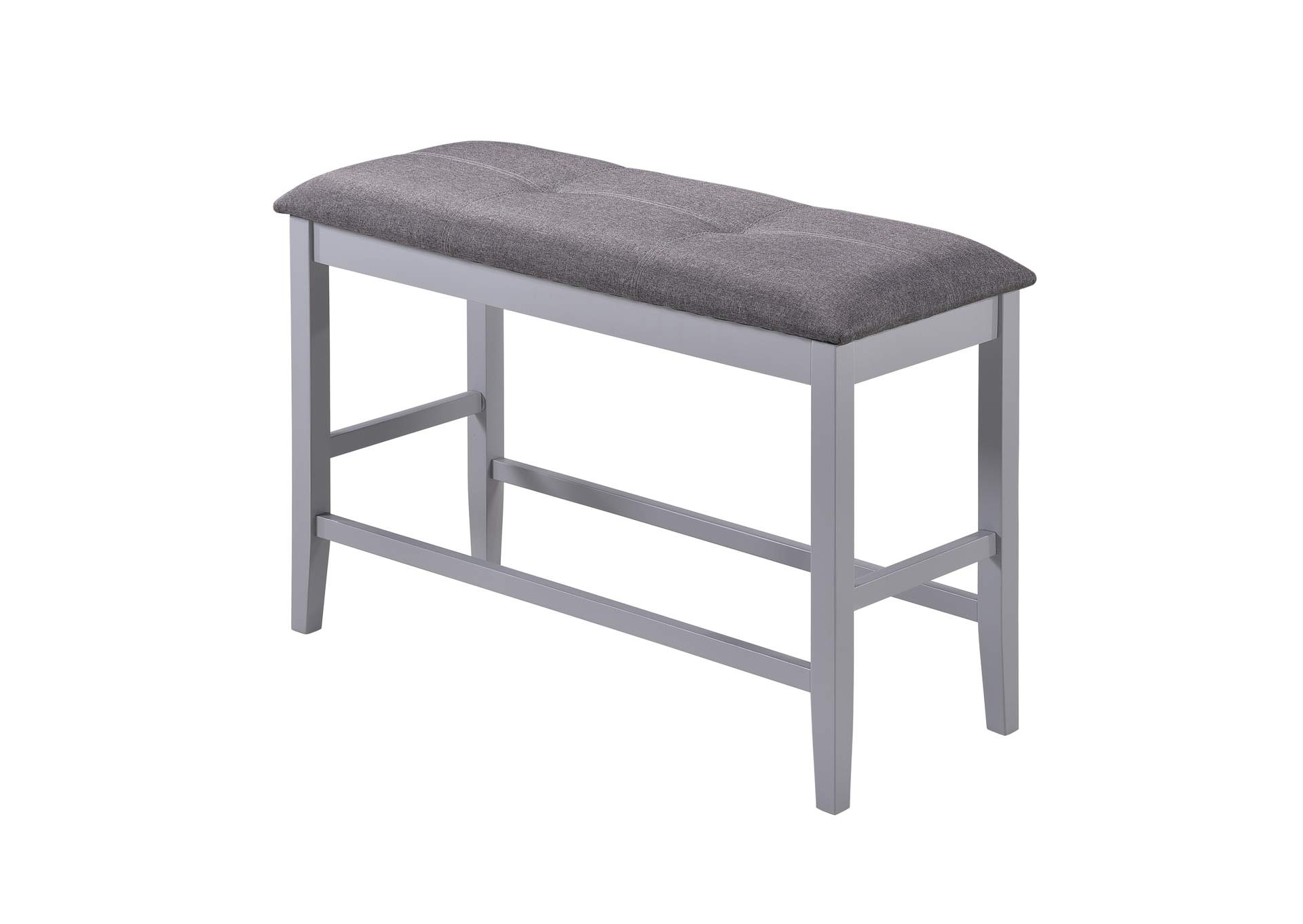 Adan Gray Pub Dining Bench,Titanic Furniture