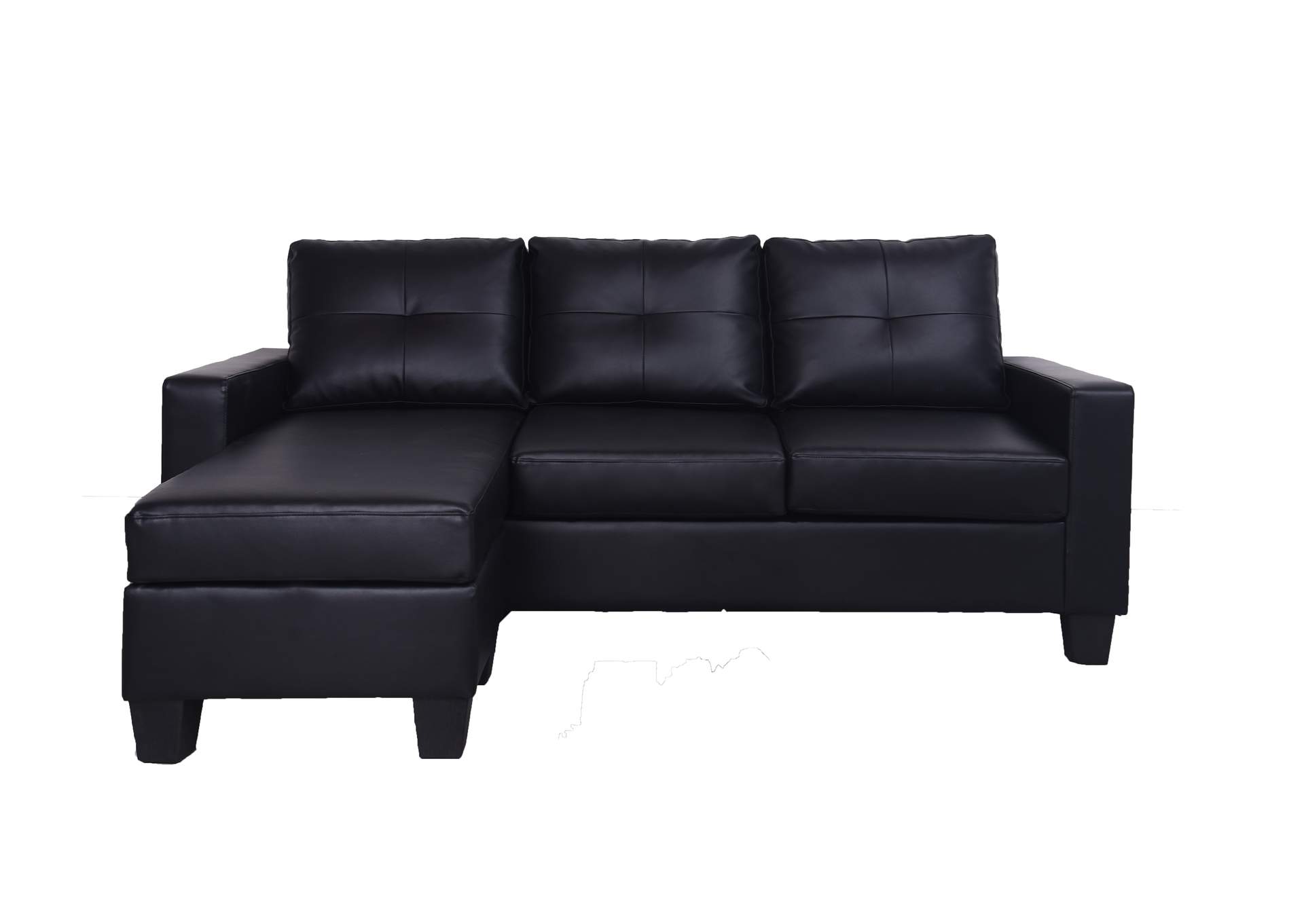 Black PU Sofa/Chaise,Titanic Furniture