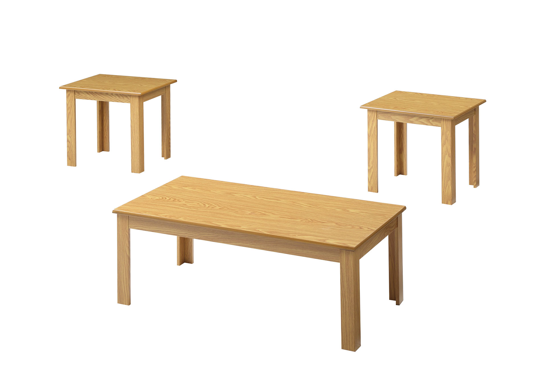Oak 3 Piece Oak Coffee Table Set,Titanic Furniture