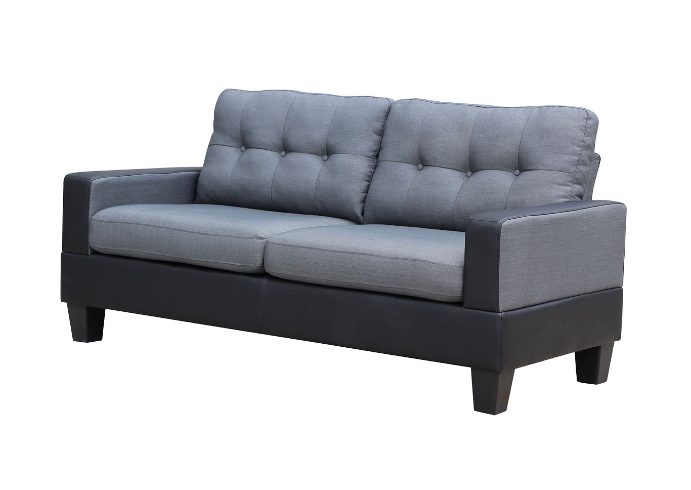 Gray/Black Sofa,Titanic Furniture