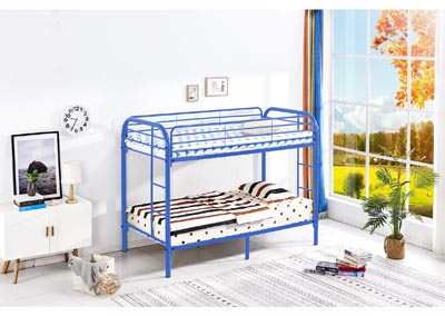 Diego Blue T/T Metal Bunk Bed