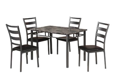 Image for Garner Gray 5 Piece Dining Set w/ 4 Chairs