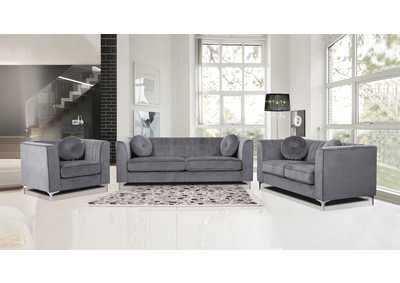Anthonuette Gray Arm Chair