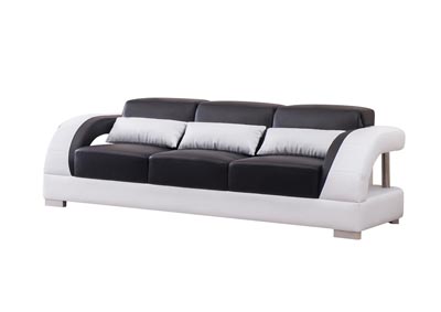 Image for Black/White Sofa