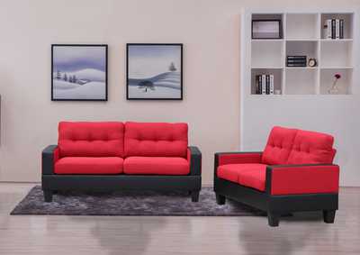 Red/Black and Loveseat