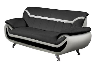 Image for Black/White Sofa