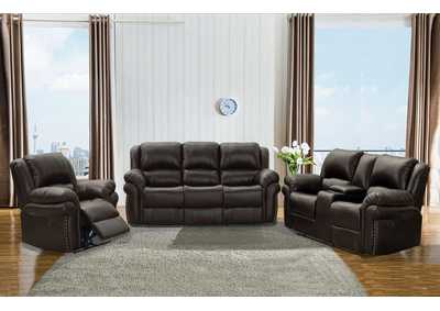 Image for Brown Reclining Sofa