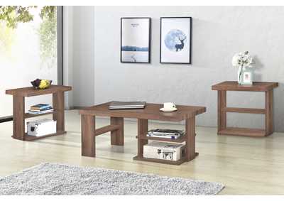 Image for Brown Coffee Table w/2 End Tables