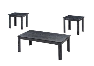 Image for Black 3 Piece Coffee Table Set