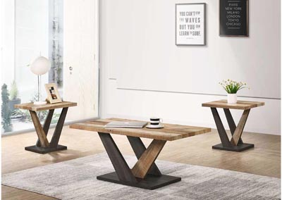 Image for Rustic 3 Piece Coffee Table Set