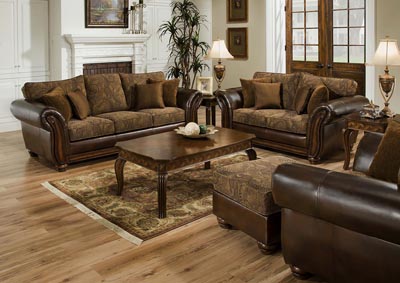 Image for ZEPHYR VINTAGE BONDED MATCH / ASPEN TOBACCO/AVANTI TOBACCO CHAIR & 1/4