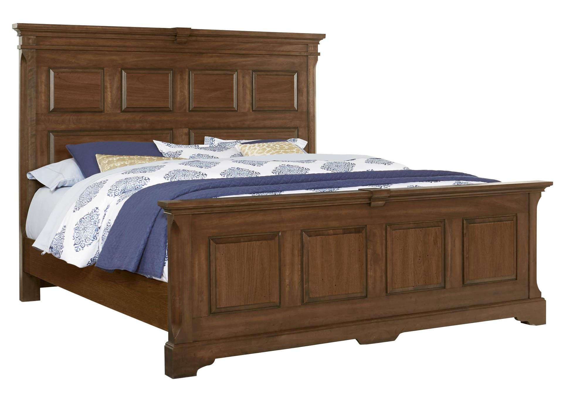 Heritage-Amish Cherry Queen Mansion Bed,Vaughan-Bassett