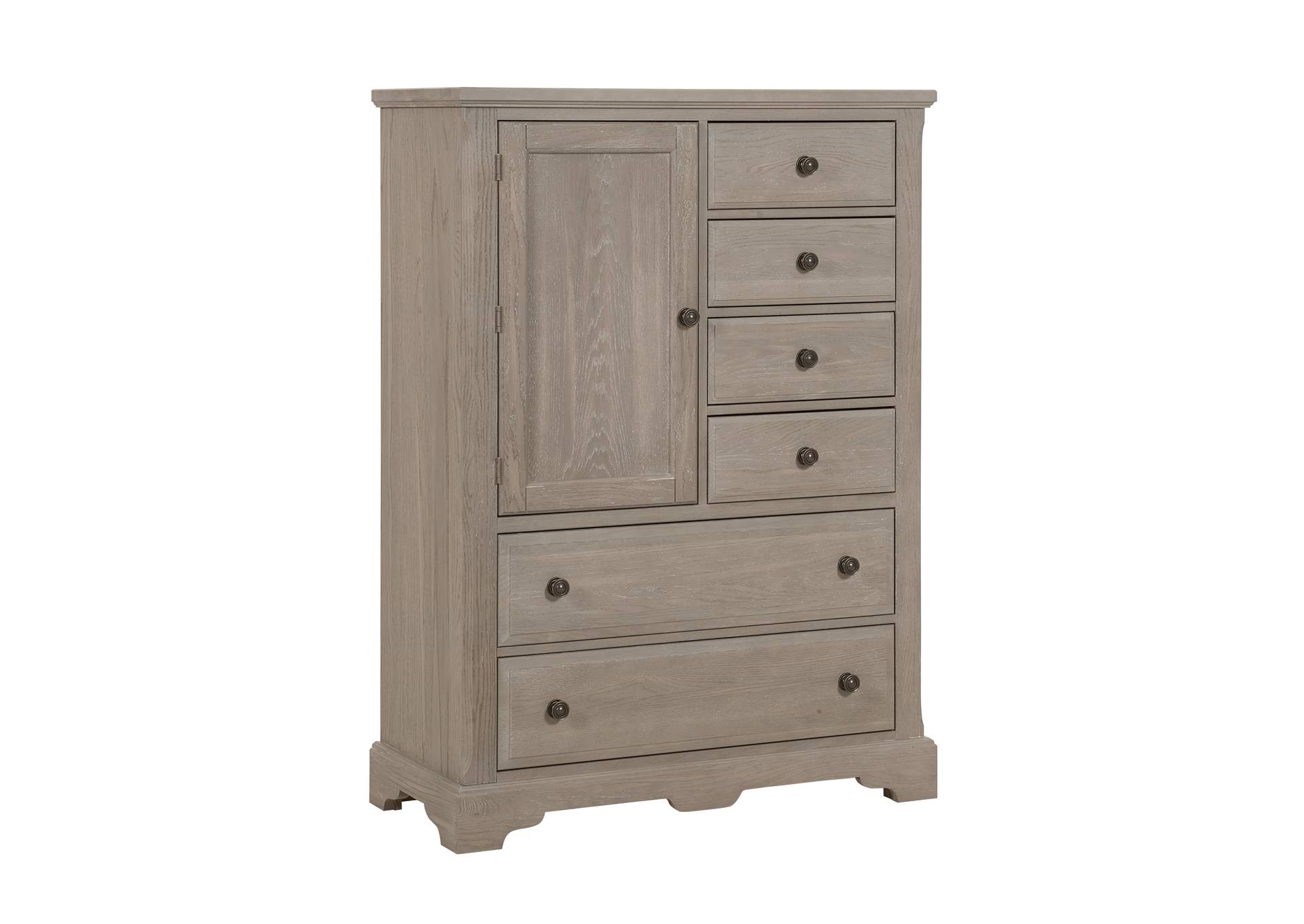 114 - Heritage-Greystone Door Chest - 6 Drwr/1 Door,Vaughan-Bassett