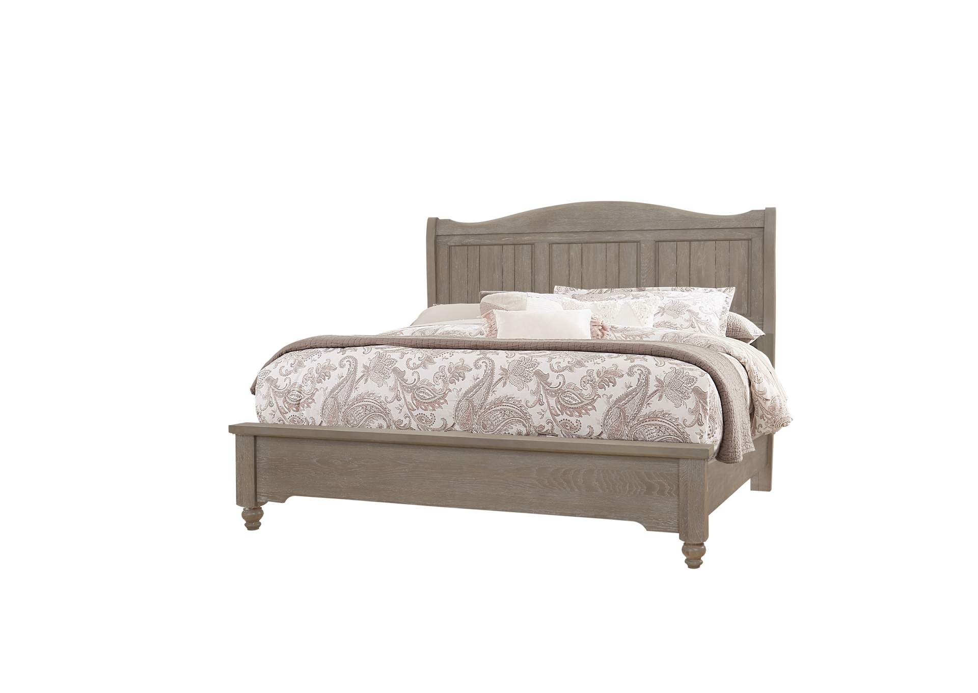 114 - Heritage-Greystone Queen Sleigh Bed,Vaughan-Bassett