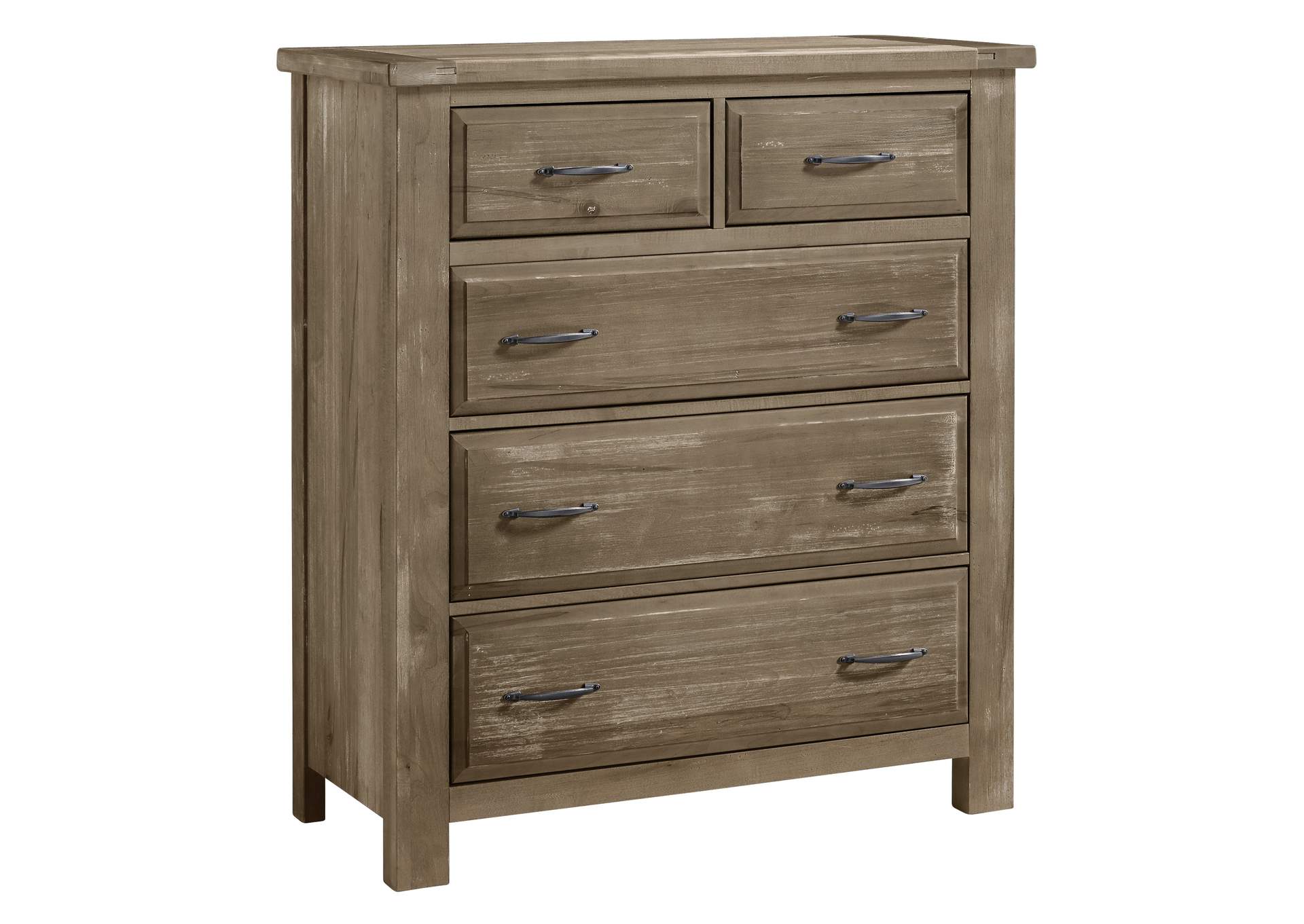 Maple Road Weathered Gray Chest - 5 Drawer