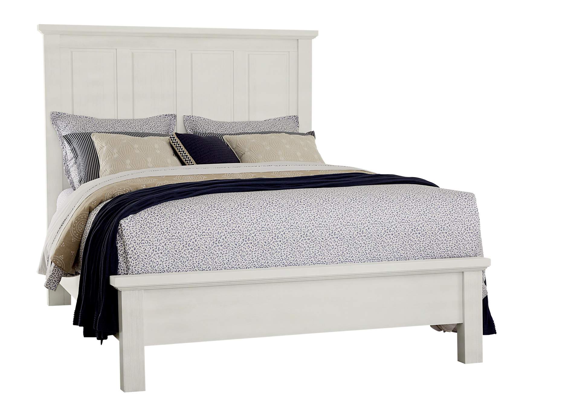 Maple Road-Two Tone Queen Mansion Bed,Vaughan-Bassett
