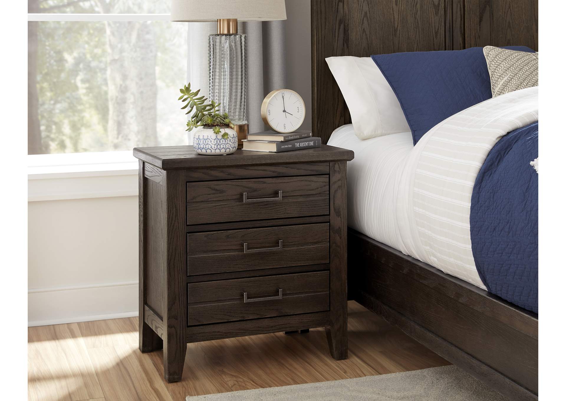 140 - Passageways-Charleston Brown Night Stand,Vaughan-Bassett