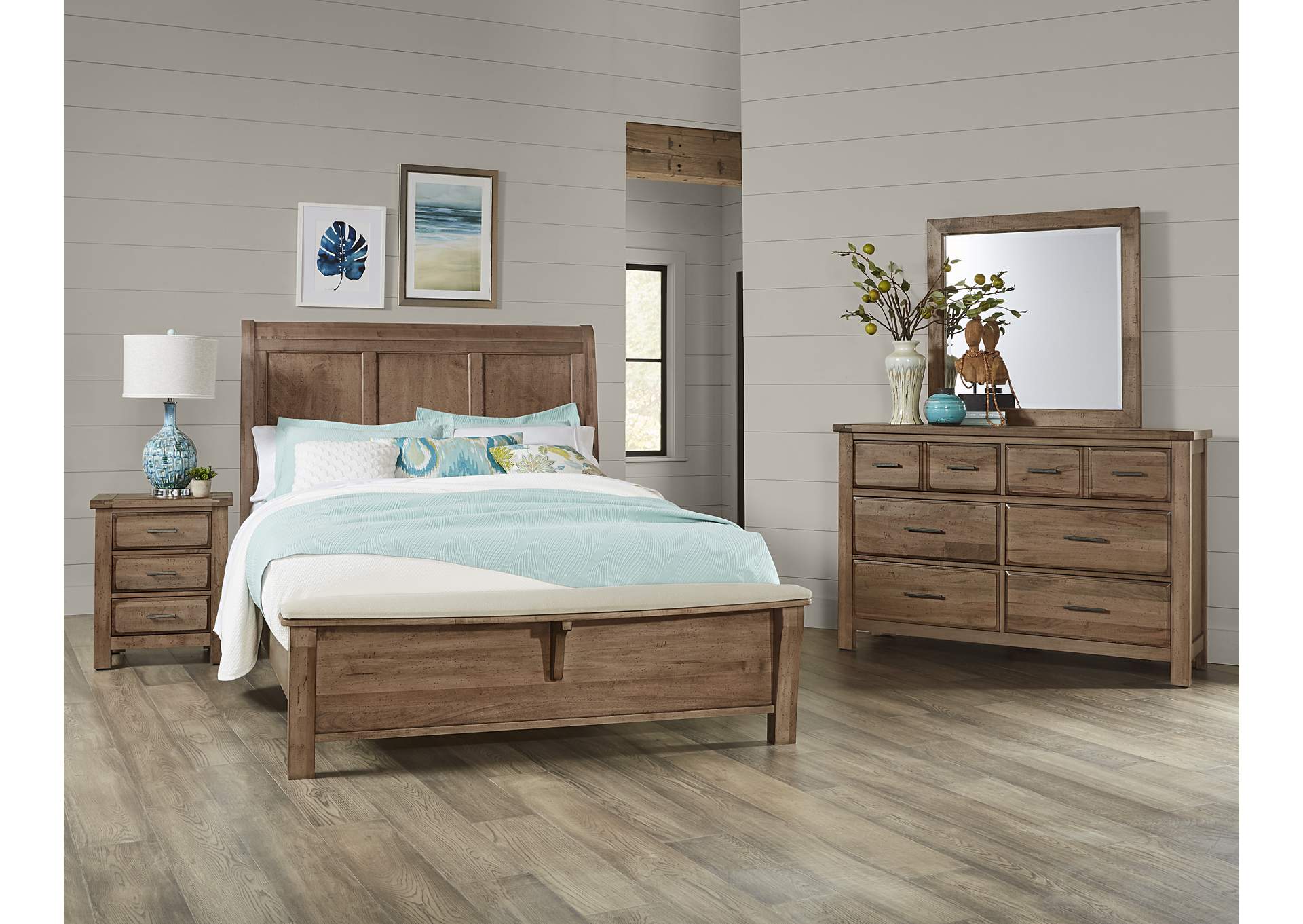 Chestnut Creek Dresser - 6 Drawer,Vaughan-Bassett