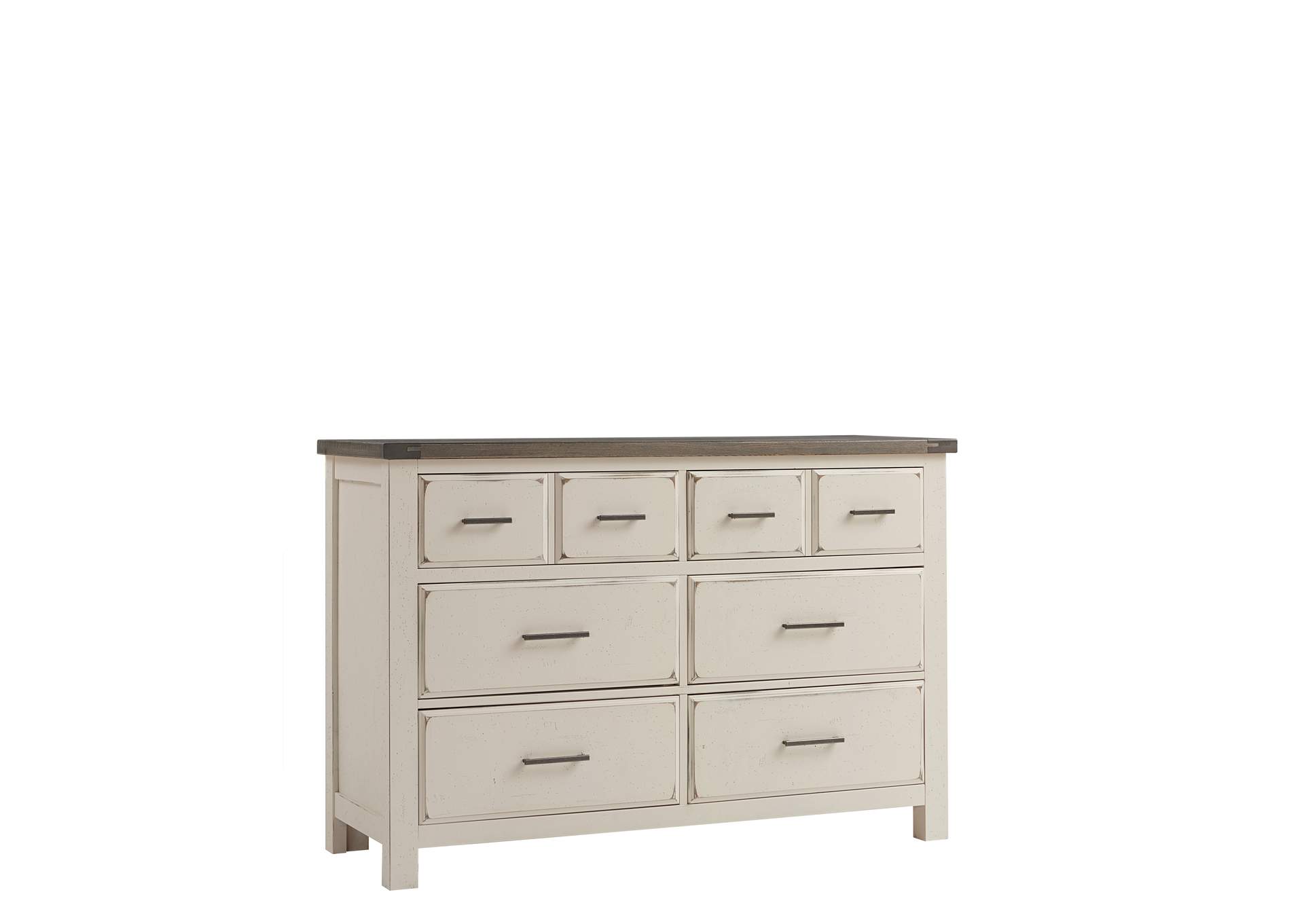 Chestnut Creek Alpaca/Greige Dresser - 6 Drawer,Vaughan-Bassett