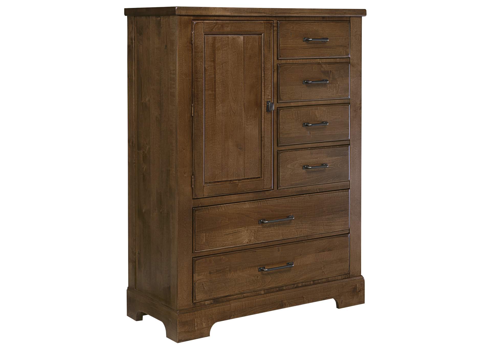 174 - Cool Rustic-Amber Standing Chest,Vaughan-Bassett