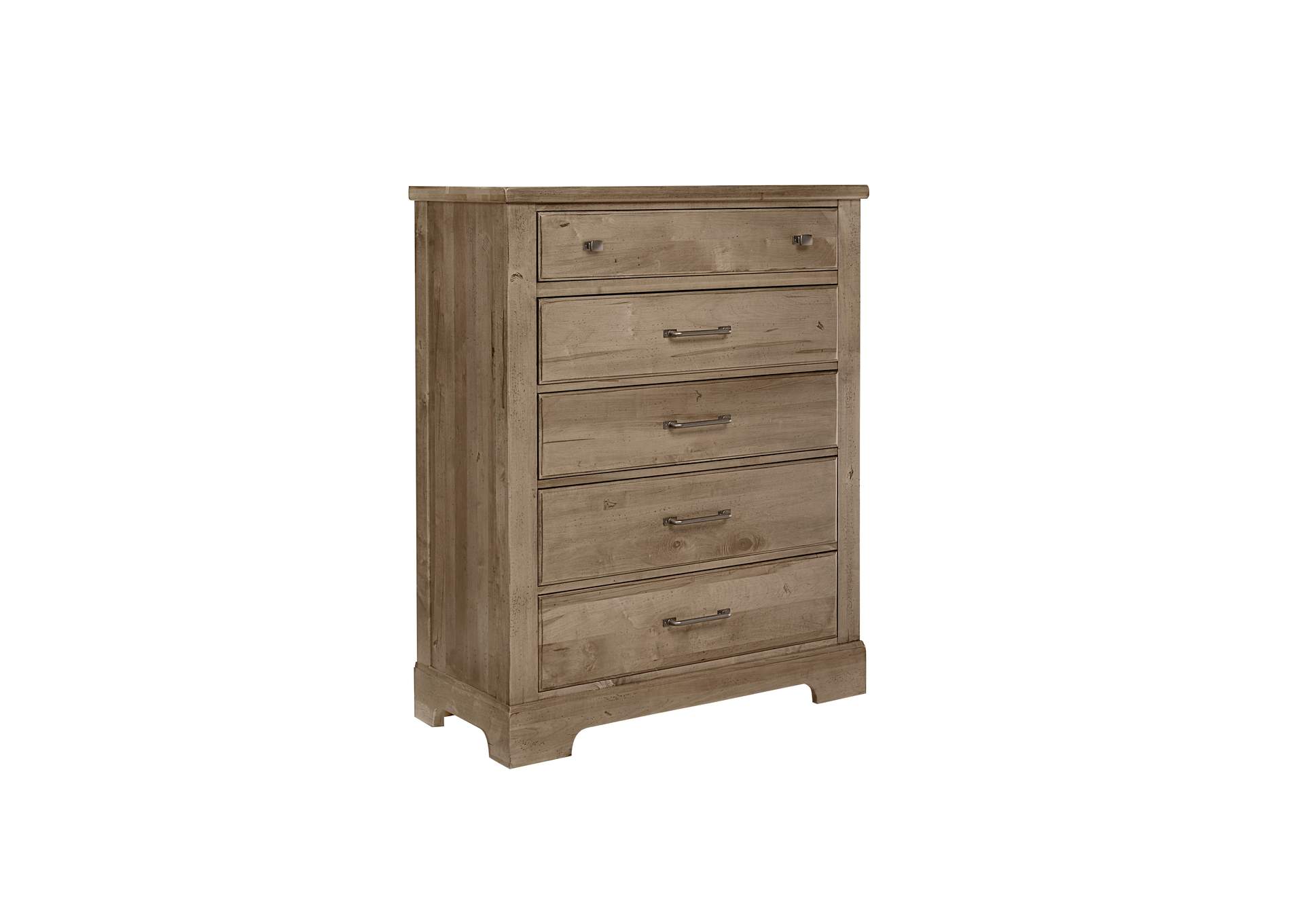 Cool Rustic Natural Chest - 5 Drawer,Vaughan-Bassett