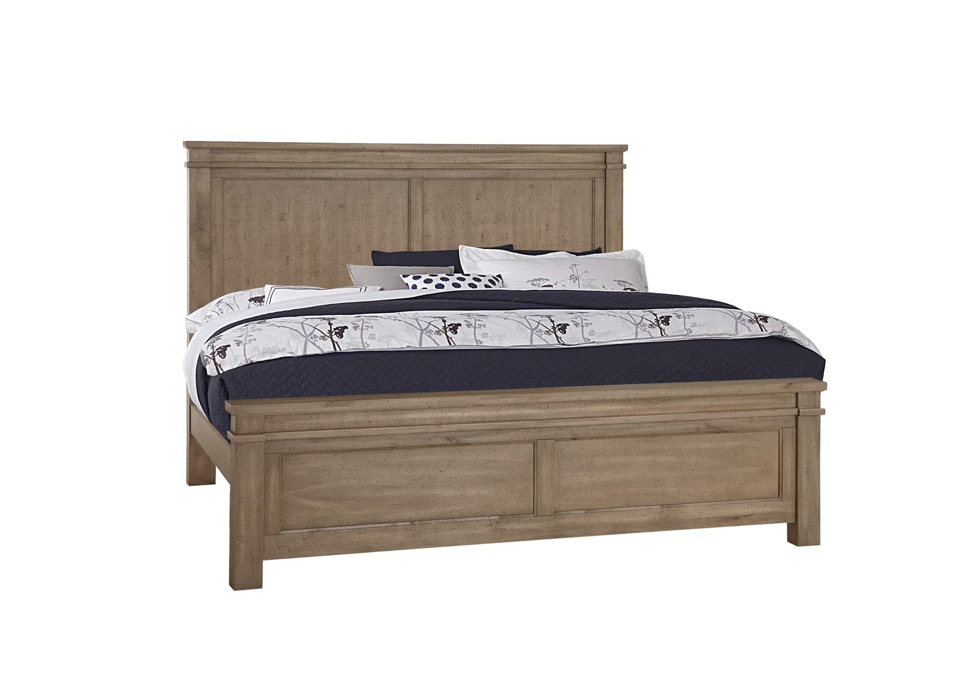 Cool Rustic Cement Mansion Queen Bed,Vaughan-Bassett