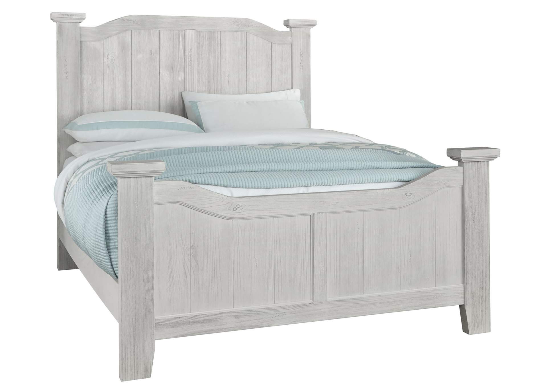 Sawmill Alabaster Queen Arch Bed,Vaughan-Bassett