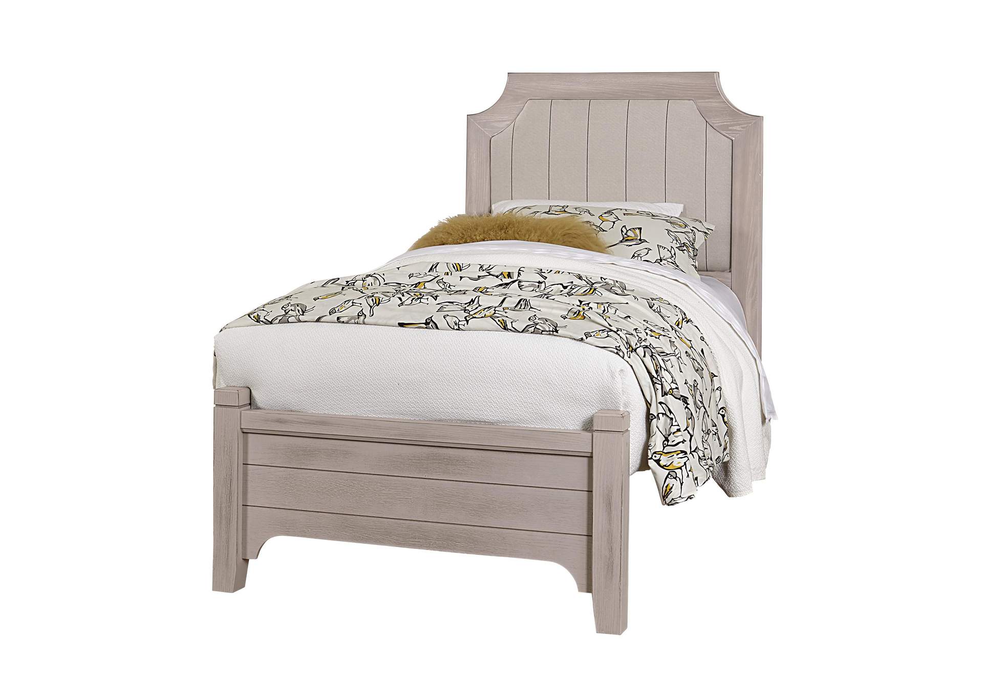 Bungalow Dover Grey/Folkstone Twin Upholstered Bed