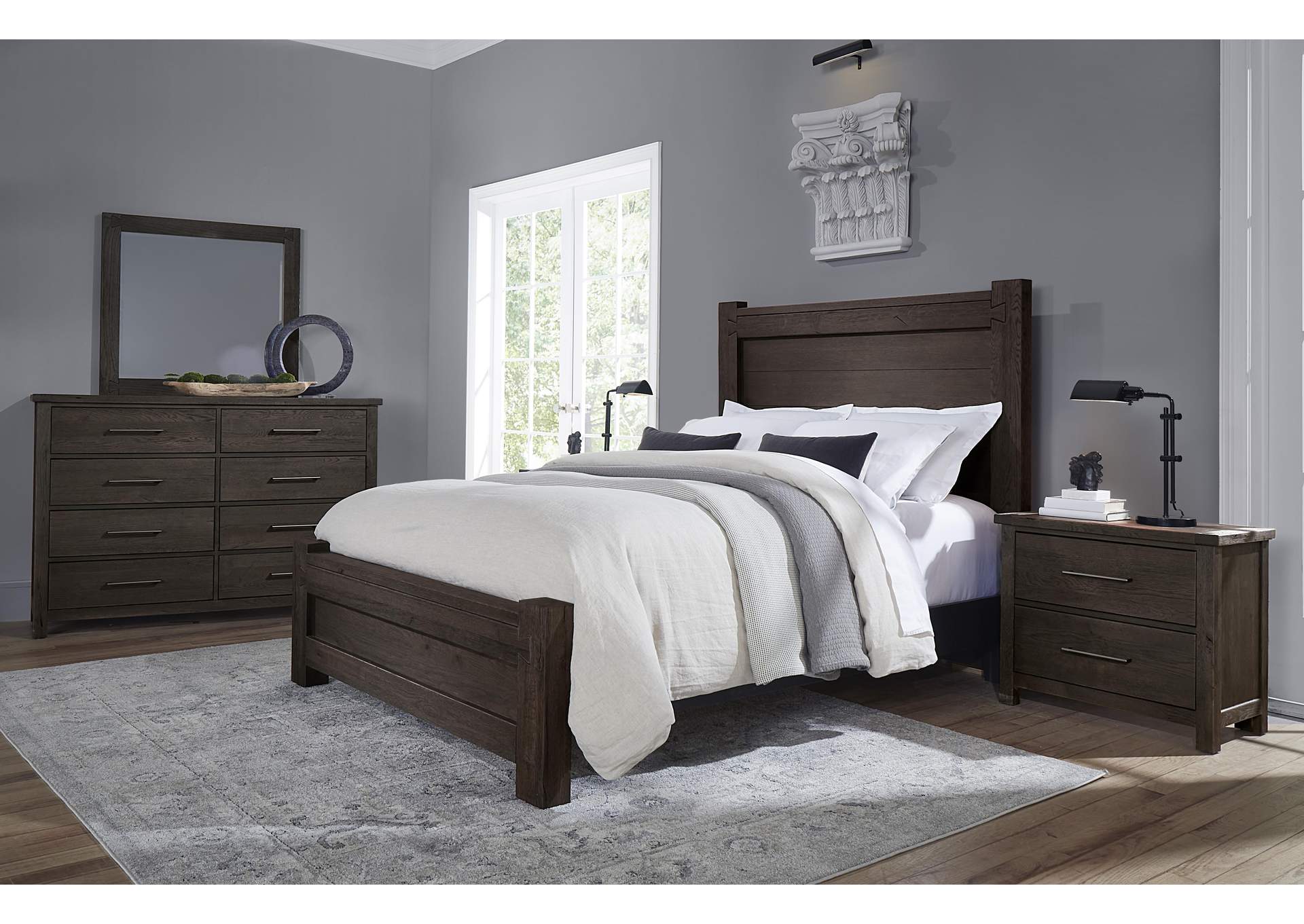 750 - Dovetail-Java Cal King Poster Bed With Poster Fb,Vaughan-Bassett