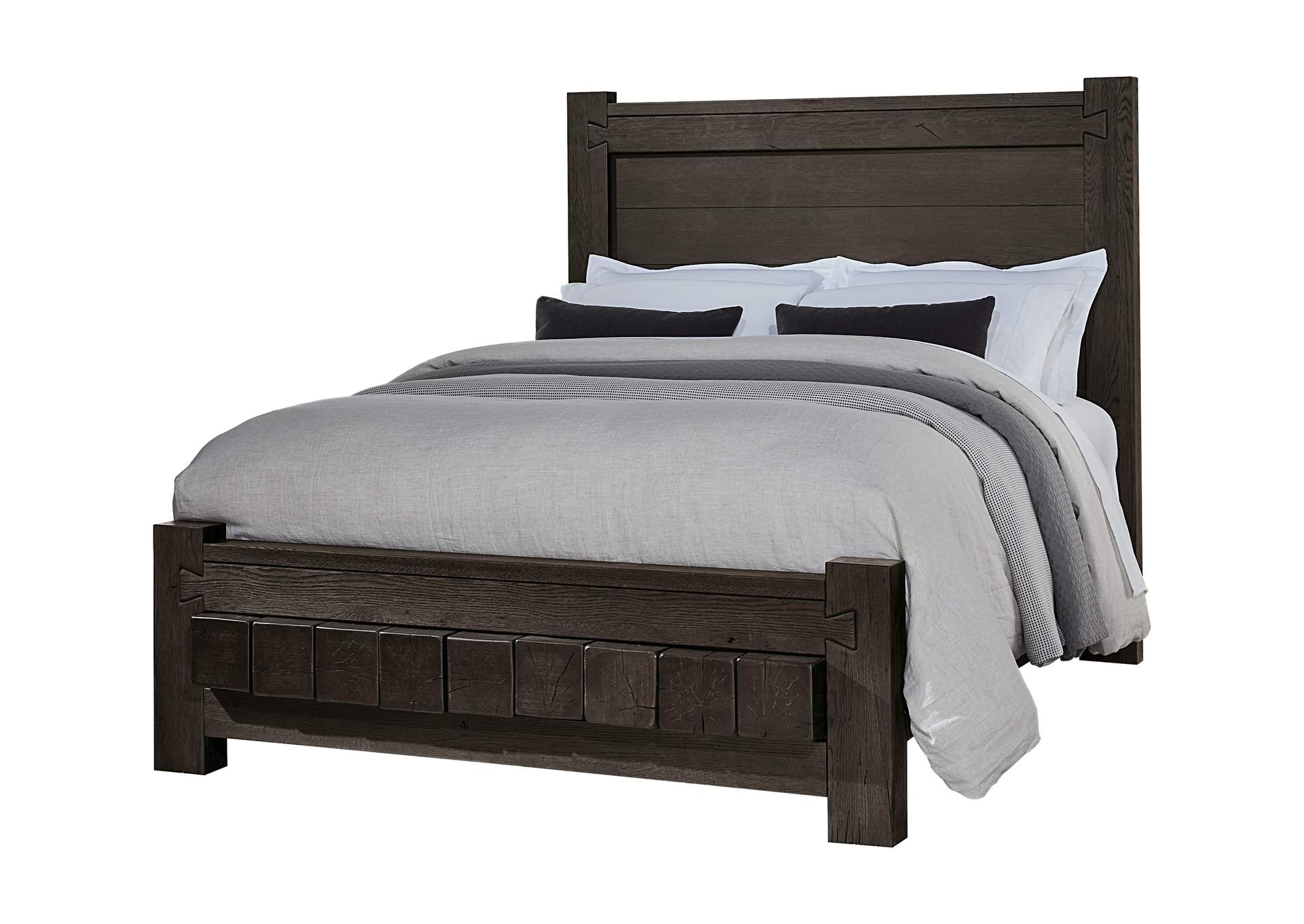 750 - Dovetail-Java Cal King Poster Bed With 6X6 Fb,Vaughan-Bassett