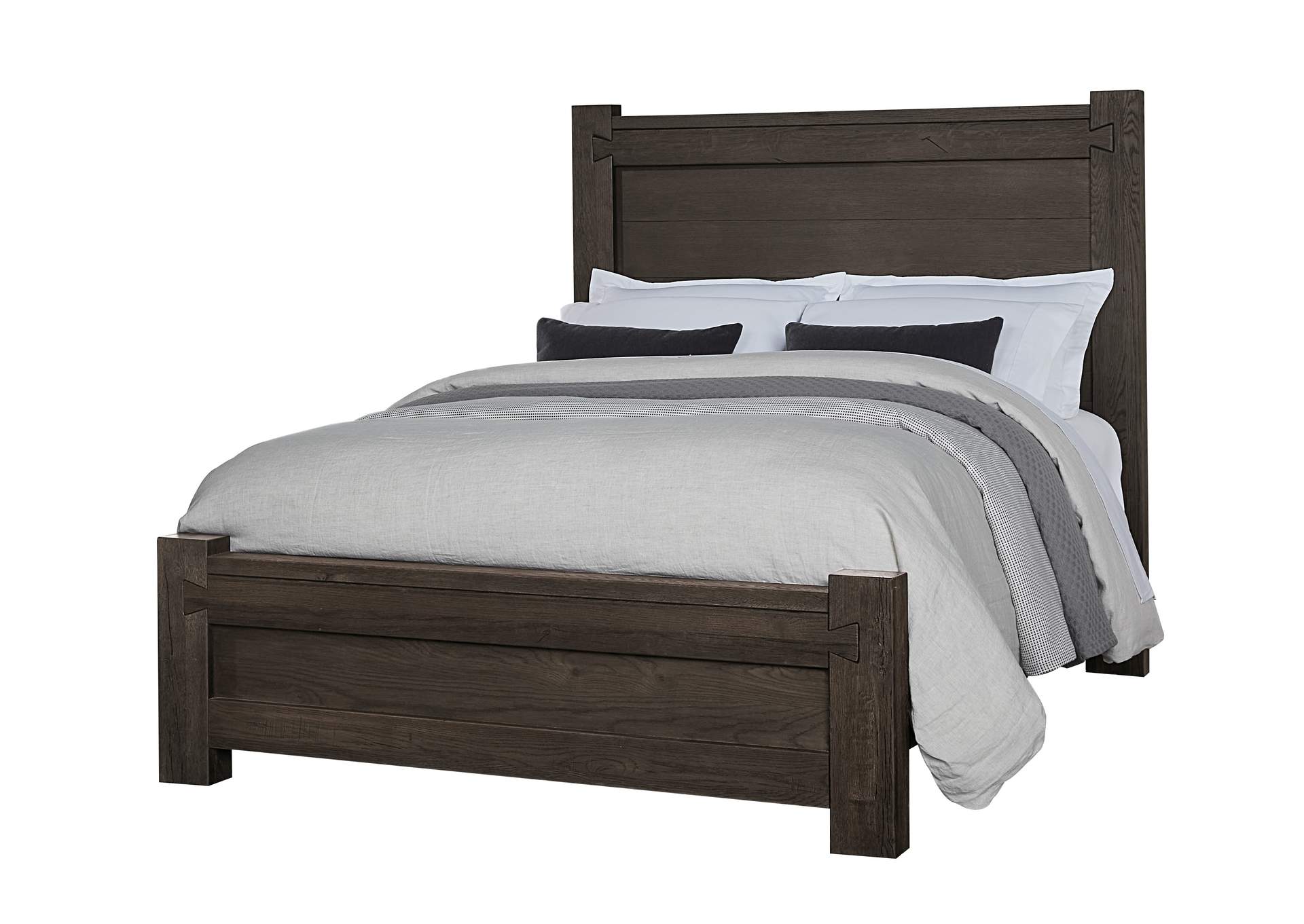 750 - Dovetail-Java Cal King Poster Bed With 6X6 Fb,Vaughan-Bassett