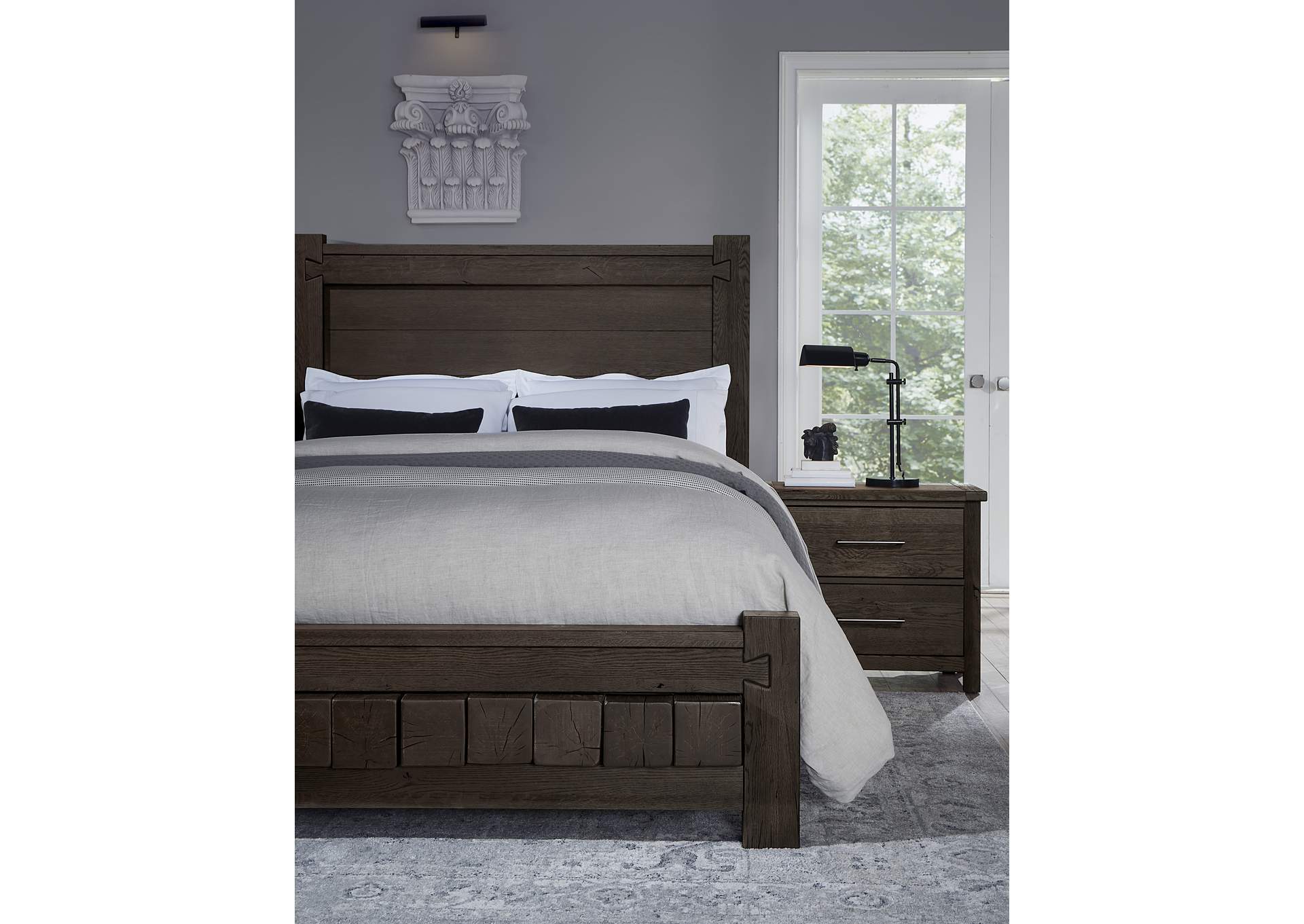 750 - Dovetail-Java Cal King Poster Bed With 6X6 Fb,Vaughan-Bassett