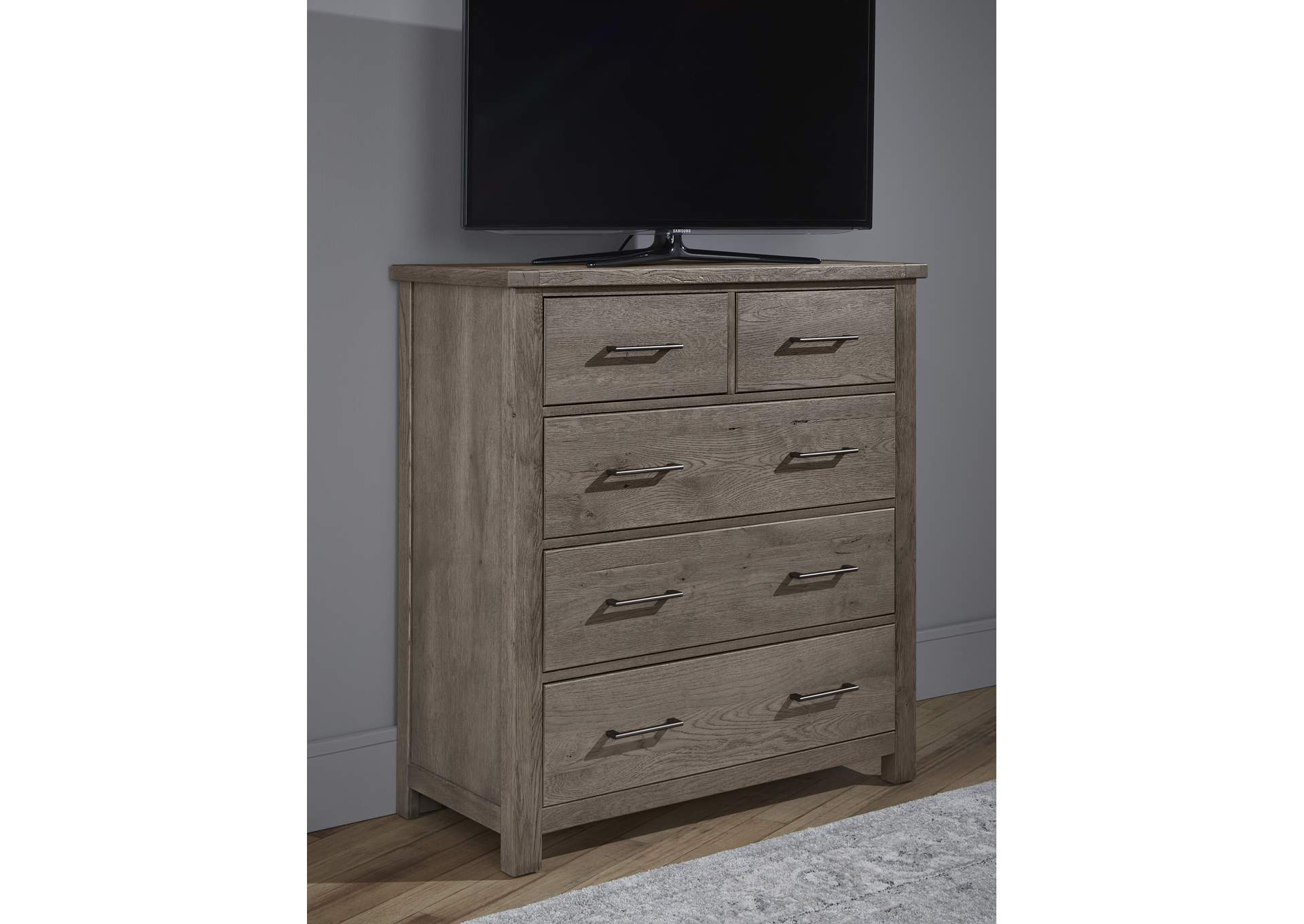 751 - Dovetail-Mystic Grey Standing Dresser,Vaughan-Bassett