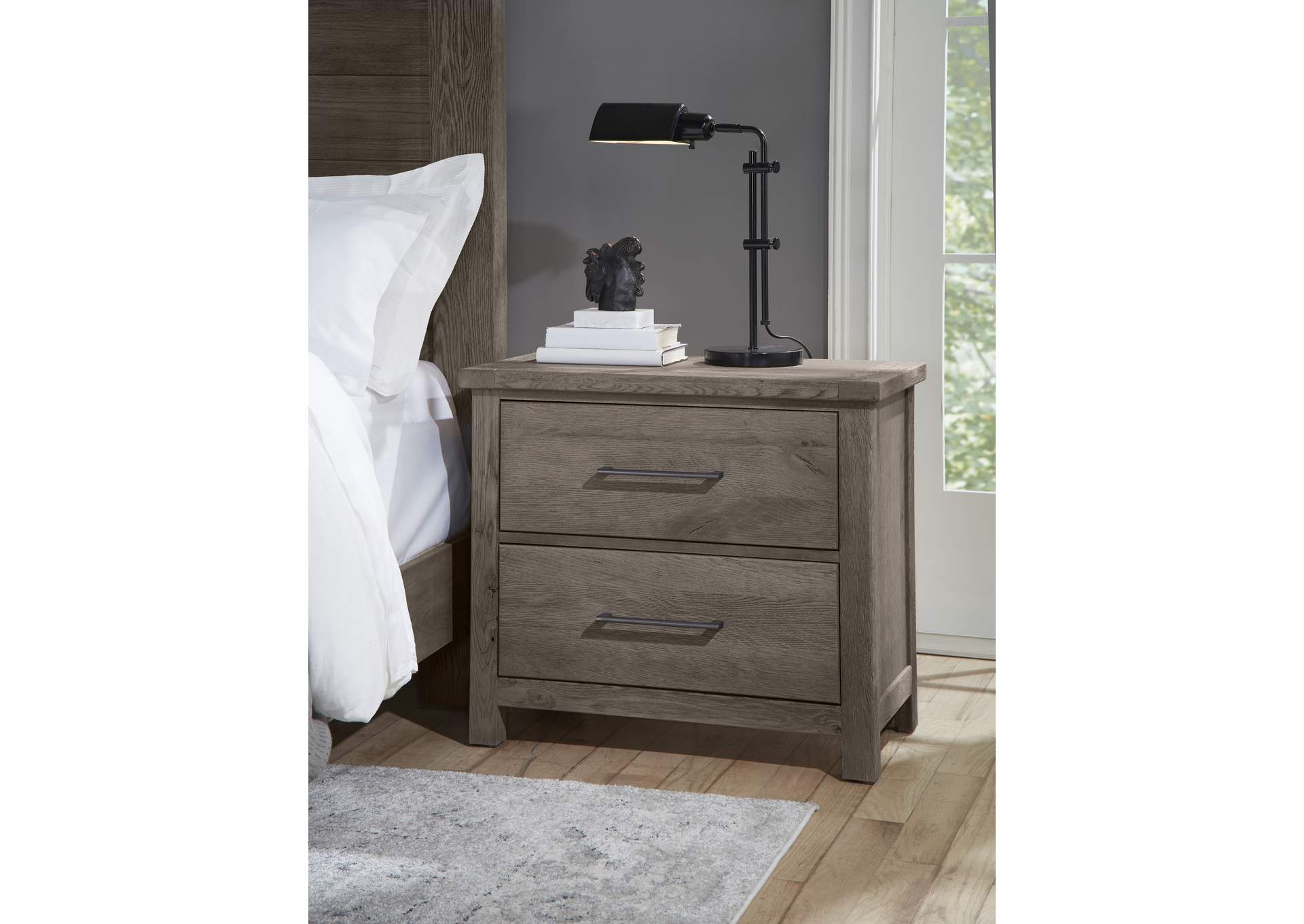 751 - Dovetail-Mystic Grey Night Stand,Vaughan-Bassett