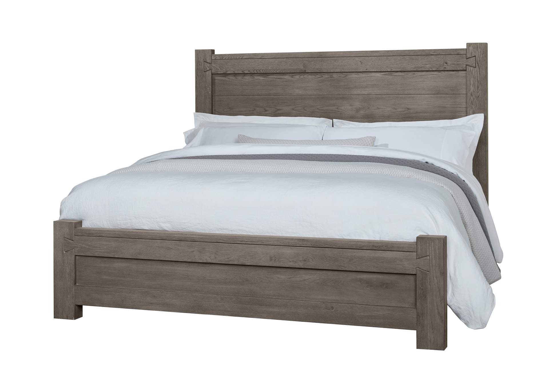 751 - Dovetail-Mystic Grey Queen Board & Batten Bed,Vaughan-Bassett